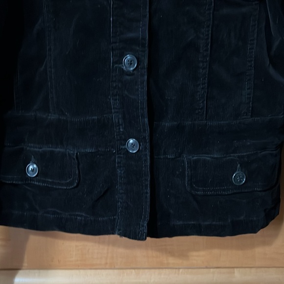 Jag Jeans Black Velvet Corduroy Jacket Size Large - Picture 6 of 6
